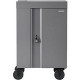 Bretford CUBE Cart Mini - 2 Shelf - Steel - 24" Width x 21" Depth x 37.5" Height - Platinum - For 20 Devices - TAA Compliance TVCM20PAC-PM