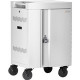 Bretford CUBE Cart Mini Charging Cart - 4 Casters - 5" Caster Size - Steel - 24" Width x 21" Depth x 37.5" Height - Arctic White - For 24 Devices TVCM24PAC-AW