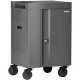Bretford CUBE Cart Mini Charging Cart - 4 Casters - 5" Caster Size - Steel - 24" Width x 21" Depth x 37.5" Height - Platinum - For 24 Devices TVCM24PAC-PM