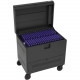 Bretford CUBE Toploader Cart - 4 Casters - 5" Caster Size - Steel - 34" Width x 23" Depth x 33" Height - Orchid - For 40 Devices - TAA Compliance TVTL40PAC-ORC
