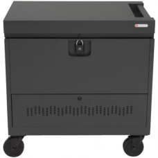 Bretford CUBE Toploader - 34" Width x 23" Depth x 33" Height - Charcoal Steel Frame - For 40 Devices - TAA Compliance TVTL40PAC-CK
