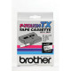 Brother 12mm (1/2") Black on White Laminated Tape (15m/50') (1/Pkg) - TAA Compliance TX-2311