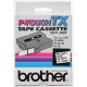 Brother 18mm (3/4") Black on White Laminated Tape (15m/50') (1/Pkg) - TAA Compliance TX-2411