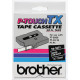 Brother 12mm (1/2") White on Black Laminated Tape (15m/50') (1/Pkg) TX-3351
