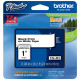 Brother 24mm (1") Black on White Laminated Tape (8m/26.2') (1/Pkg) - TAA Compliance TZE251