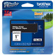 Brother 24mm (1") White on Black Laminated Tape (8m/26.2') (1/Pkg) - TAA Compliance TZE355