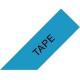 Brother P-touch TZe Label Tape - 1 27/64" Width x 26 1/4 ft Length - Rectangle - Black on Blue - TAA Compliance TZE561CS