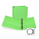 Samsill Fashion Color Round Ring Presentation View Binders - 2" Binder Capacity - Letter - 8 1/2" x 11" Sheet Size - 450 Sheet Capacity - Round Ring Fastener(s) - 2 Internal Pocket(s) - Chipboard, Vinyl - Lime - Recycled - 2 / Pack - TAA Co