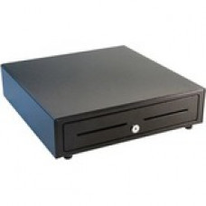 Apg Cash Drawer Vasario 1616 Cash Drawer - 5 Bill - 5 Coin - USB, - Black - 3.8" Height x 16.2" Width x 16.3" Depth VB554A-BL1616-243