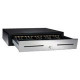 Apg Cash Drawer Vasario 1915 Cash Drawer - 5 Bill x 5 Coin - Dual Media Slot - Black - Powered USB - 4.3" H x 18.8" W x 15.1" D - TAA Compliance VBS320-BL1915