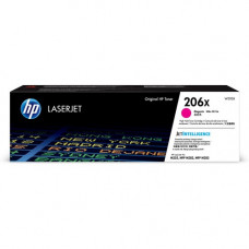 HP 206X Original Toner Cartridge - Magenta - Laser - High Yield - 2450 Pages - 1 Each - TAA Compliance W2113X