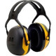 3m Peltor X Series Ear Muff X2A - Comfortable, Lightweight, Adjustable Headband, Durable - Noise Protection - Foam - Black, Yellow - 1 / Pack - TAA Compliance X2A