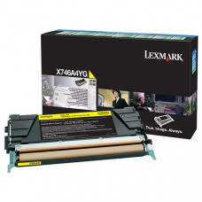 Lexmark Yellow Return Program Toner Cartridge for US Government (7,000 Yield) (TAA Compliant Version of X746A1YG) - TAA Compliance X746A4YG