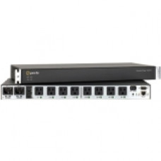 Perle RPS830 8-Outlets PDU - 8 x NEMA 5-15R - 120 V AC - Network (RJ-45) - 1U - Horizontal - Rack Mount - RoHS Compliance 04032010