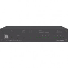 Kramer 1:4 4K60 4:2:0 Long-Reach HDBaseT DA - 4096 x 2160 - 229.66 ft Maximum Operating Distance - Network (RJ-45) - Aluminum 10-8046301090