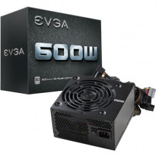 EVGA 600W Power Supply - Internal - 120 V AC, 230 V AC Input - 600 W / 3.3 V DC, 5 V DC, 12 V DC, -12 V DC, 5 V DC - 1 +12V Rails - 1 Fan(s) - 80% Efficiency 100-W1-0600-K1