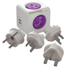 Allocacoc ReWirable USB + Plug - 4 x Power Receptacles 1910/USRU4P