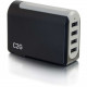 C2g 4-Port USB Wall Charger - AC to USB Adapter, 5V 4.8A Output - 120 V AC, 230 V AC Input - 5 V DC/4.80 A Output 20277