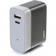C2g USB C Wall Charger - USB C and USB A Wall Charger - 120 V AC, 230 V AC Input - 5 V DC/5.40 A Output 20280