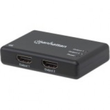 Manhattan 4K 2-Port HDMI Splitter - 4K@30Hz - AC Powered - Black 207669