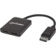 Manhattan DisplayPort to 2-Port DisplayPort Splitter Hub with MST - 3840 &#195;ÃÂÃÂ 2160 - DisplayPort - USB - Plastic 207768