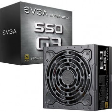 EVGA SuperNOVA 550 G3 Power Supply - ATX12V/EPS12V - 120 V AC, 230 V AC Input Voltage - 3.3 V DC, 5 V DC, 12 V DC, 5 V DC, -12 V DC Output Voltage - 1 Fans - Internal - Modular - 550 W 220-G3-0550-Y1