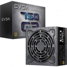 EVGA SuperNOVA 750 G3 Power Supply - ATX12V/EPS12V - 120 V AC, 230 V AC Input Voltage - 3.3 V DC, 5 V DC, 12 V DC, 5 V DC, -12 V DC Output Voltage - 1 Fans - Internal - Modular - 750 W 220-G3-0750-X1