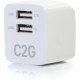 C2g 2-Port USB Wall Charger - AC to USB Adapter - 5V 2.1A Output - 120 V AC, 230 V AC Input - 5 V DC/2.10 A Output - TAA Compliance 22322