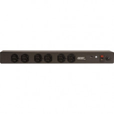 Vertiv Co Geist BRF060-10 6-Outlets PDU - Basic - NEMA 5-15P - 6 x NEMA 5-15R - 120 V AC - 1U - Horizontal - Rack-mountable - TAA Compliance 27849