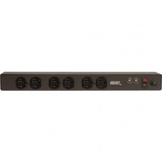 Vertiv Co Geist SPF064-10 6-Outlets PDU - Basic - NEMA 5-15P - 6 x NEMA 5-15R - 120 V AC - 1U - Horizontal - Rack-mountable - TAA Compliance 29423