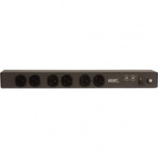 Vertiv Co Geist SPF064-1023 6-Outlets PDU - Basic - NEMA L5-20P - 6 x NEMA 5-20R - 120 V AC - 1U - Horizontal - Rack-mountable - TAA Compliance 38070