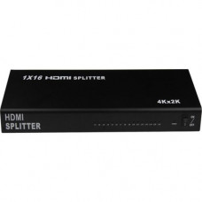 4XEM 16 Port HDMI 4K Splitter - 340 MHz to 340 MHz - HDMI In - HDMI Out - RoHS, WEEE Compliance 4XHDMI164K2K