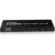 4XEM 4 Port HDMI 4K Splitter - 340 MHz to 340 MHz - HDMI In - HDMI Out - RoHS, WEEE Compliance 4XHDMI44K2K