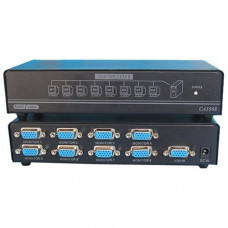 4XEM 8-Port VGA Splitter 350 MHz - 350 MHz to 350 MHz - 2048 x 1536 - 213 ft Maximum Operating Distance - VGA In - VGA Out 4XVGASP3508