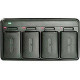 Unitech 4-Slot Battery Charger - 4 - TAA Compliance 5100-510001G