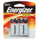 Energizer MAX Alkaline 9 Volt Batteries, 2 Pack - For Multipurpose - 9V - 9 V DC - 595 mAh - Alkaline - 2 / Pack 522BP-2