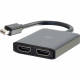 C2g 4K Mini DisplayPort to HDMI Monitor Splitter - Dual Monitor Hub - 3840 &#195;ÃÂÃÂ 2160 - HDMI Out 54292