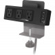MooreCo Clamp Mount Outlet & USB Charger - 4 x Power Receptacles - 125 V AC / 15 A Clamp Mount 66675