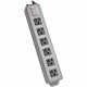 Tripp Lite Waber Power Strip Metal 5-15R 6 Outlet 5-15P 6&#39;&#39; Cord - NEMA 5-15P - 6 NEMA 5-15R - 6ft 6SP