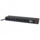 APC Metered Rack PDU AP7801B - Power distribution unit (rack-mountable) - AC 120 V - 1.9 kW - input: NEMA L5-20 - output connectors: 8 (NEMA 5-20) - 1U - 12 ft cord - for P/N: SMX1000C, SMX1500RM2UC, SMX1500RM2UCNC, SMX750C, SMX750CNC, SRT2K2RXLNX145 AP78