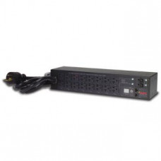 APC Switched Rack PDU AP7902B - Power distribution unit (rack-mountable) - AC 100/120 V - 2880 VA - input: NEMA L5-30P - output connectors: 16 (NEMA 5-20R) - 2U - 10 ft cord - black - for P/N: SMTL1000RMI2UC, SMX1000C, SMX1500RM2UC, SMX1500RM2UCNC, SMX750
