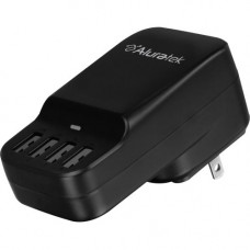 Aluratek 4-Port USB Charging Station - 120 V AC, 230 V AC Input - 5 V DC/2.40 A Output AUCS04F