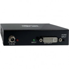 Tripp Lite B116-002A-INT 2-Port DVI Splitter - 1920 x 1200 - 80 ft Maximum Operating Distance - Audio Line In - Audio Line Out - DVI In - DVI Out - Metal - TAA Compliant - TAA Compliance B116-002A-INT