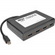 Tripp Lite 4-Port Mini DisplayPort to HDMI Multi Stream Transport Hub 4Kx2K - 3840 &#195;ÃÂÃÂ 2160 @ 24/30Hz- DisplayPort - HDMI Out - TAA Compliance B155-004-HD-V2