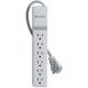 Belkin &reg; Home/Office Series Surge Protector With 6 Outlets And Rotating Plug - 6 x AC Power - 720 J - TAA Compliance BE106000-08R