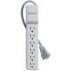 Belkin &reg; Home/Office Series Surge Protector With 6 Outlets And Rotating Plug - 6 x AC Power - 720 J - TAA Compliance BE106000-08R