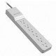 Belkin &reg; Home/Office Series Surge Protector With 6 Outlets, 2.5&#39;&#39; Cord - Receptacles: 6 - 555J - TAA Compliance BE106000-2.5