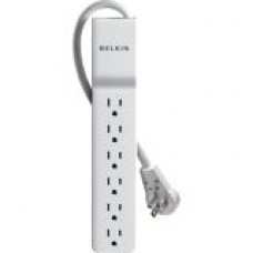 Belkin Home/Office BE106001-06R SlimLine 6-Outlets Surge Suppressor - 6 Receptacle(s) - 720 J BE106001-06R