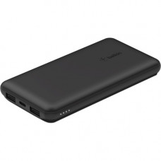 Belkin BOOST&uarr;CHARGE Power Bank - For iPhone, AirPod, Smartphone, iPad - Lithium Ion (Li-Ion) - 10000 mAh - 3 x - Black BPB011BTBK