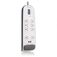 Belkin BV108200-06 8-Outlets Surge Suppressor - 8 Receptacle(s) - 1875 VA - 3690 J - 125 V AC Input - 125 V AC Output - Fax/Modem/Phone BV108200-06